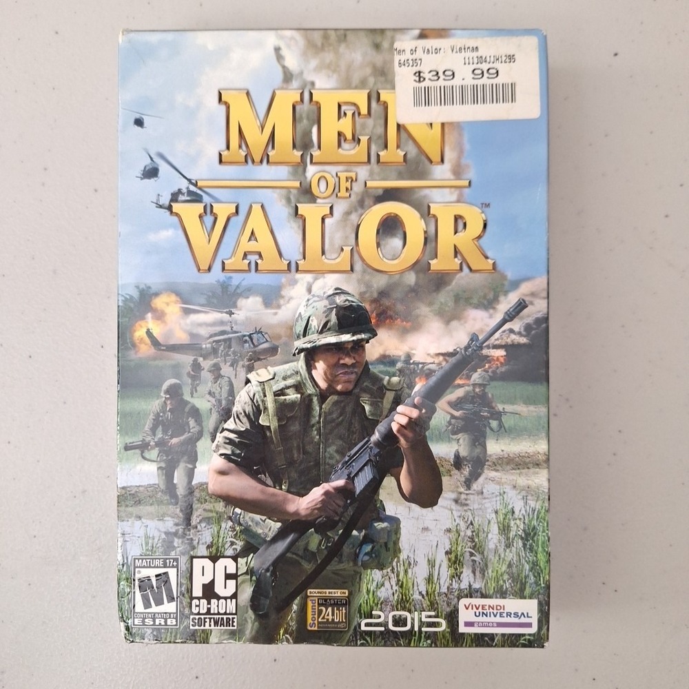 Video Game PC Men of Valor Vietnam 2015 Version Windows CD-ROM Open Box